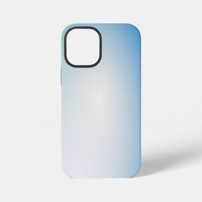  Elegant Blue leather iPhone Case (Back)