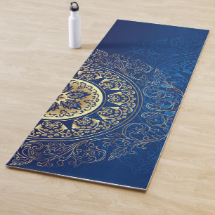 Elegant Blue Mandala Pattern Yoga Mat! Yoga Mat