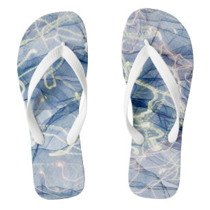 Elegant Blue Marble Jandals