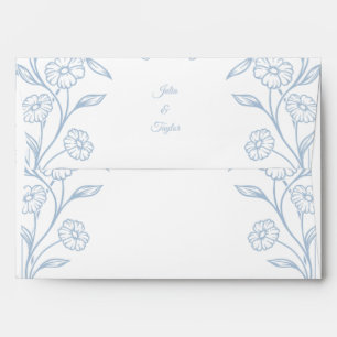 Elegant Blue Minimal Envelope