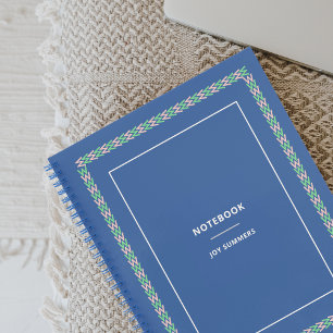 Elegant Blue Notebook Planner 
