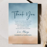 Elegant Blue Ocean Beach Shore Sand Wedding