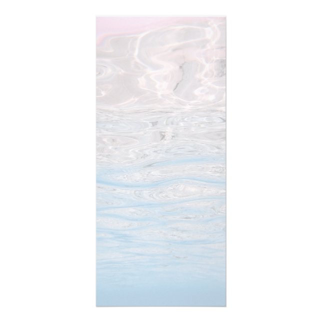 Elegant Blue Ocean Program Menu Blank (Front)