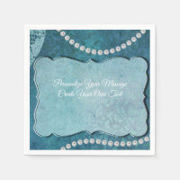 Elegant Blue Pearls Personalise Special Occasions