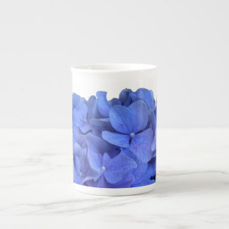 Elegant Blue periwinkle floral hydrangeas Bone China Mug