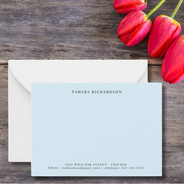 Elegant Blue Personalised Card (Creator Uploaded)