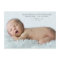Elegant Blue Photo Overlay Baby Boy Birth