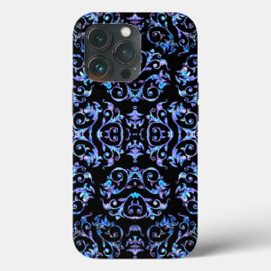Elegant Blue & Purple Pearl Pattern  iPhone 13 Pro Case