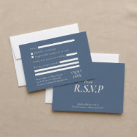Elegant Blue serif ampersand wedding