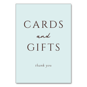 Elegant Blue Serif Thank You Card