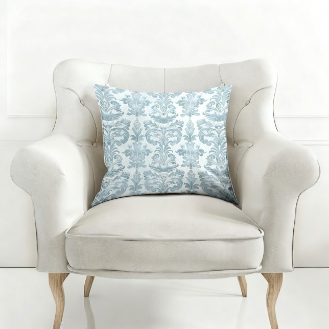 ELEGANT BLUE VINTAGE PATTERNED CUSHION (Creator Uploaded)