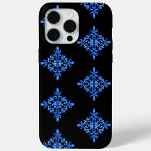 Elegant Blue Watercolor Portuguese Mother's Day iPhone 15 Pro Max Case