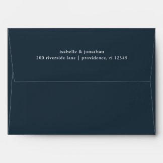 Elegant Blue Wedding Envelope