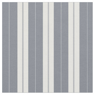 Elegant Blue White Antique French Ticking Stripe Fabric