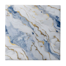 Elegant blue white gold marble granite pattern