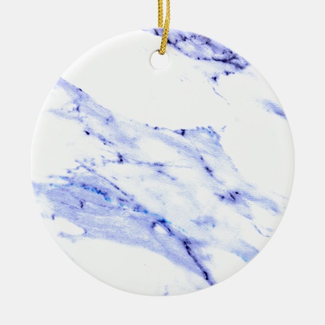 Elegant blue white marble granite pattern ceramic tree decoration (Front)