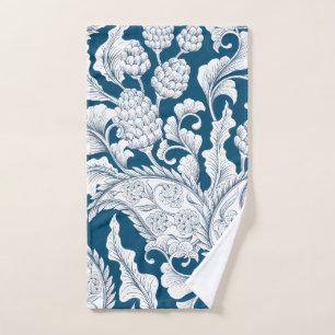 Elegant Blue & White Pineapple  Hand Towel