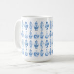 Elegant Blue Willow China Porcelain Ginger Jars Coffee Mug<br><div class="desc">Beautiful chinoiserie-inspired design featuring elegant delft blue and white porcelain ginger jars</div>