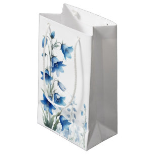 Elegant Bluebells Flowers Small Gift Bag