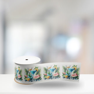 Elegant Blueberry Brunch 30th Birthday Celebration Satin Ribbon