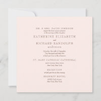 Elegant Blush 2 Venue Square Wedding