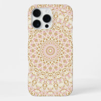 Elegant Blush and Gold Mandala Pattern