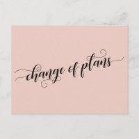 Elegant Blush Change of Plans Postponed Wedding