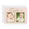 Elegant Blush Childhood Photo Table Number Card