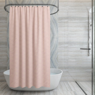 Elegant Blush Cream Gold Floral Pattern Shower Curtain