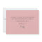 Elegant Blush Floral Bridal Shower Thank You Card
