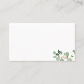 Elegant Blush Floral Flat Place Cards