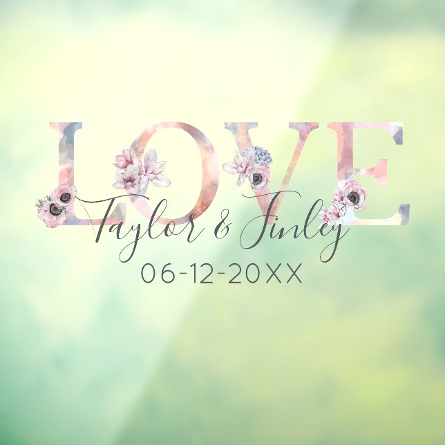 Elegant Blush Floral Love Personalised Wedding  (Sheet 3)