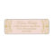 Elegant Blush Gold Damask Wedding Address