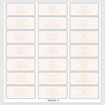 Elegant Blush Gold Font Wedding Address Labels<br><div class="desc">These elegant blush gold font wedding guest address labels are perfect for your modern minimalist blush and gold wedding. The design features minimal contemporary font accompanied by formal calligraphy. Keep it as is,  or choose to personalise it with your own artwork or photos!</div>