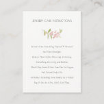 Elegant Blush Green Berries Foliage Jewellery Care Business Card<br><div class="desc">For any further customisation or any other matching items,  please feel free to contact me at yellowfebstudio@gmail.com</div>