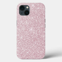 Elegant blush pink abstract trendy girly glitter C