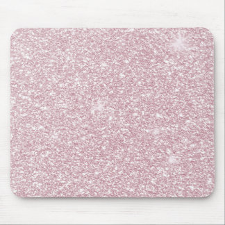 Elegant blush pink abstract trendy girly glitter mouse pad