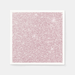 Elegant blush pink abstract trendy girly glitter napkin
