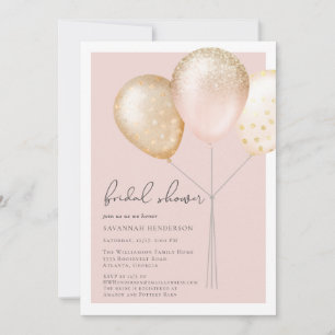 Elegant Blush Pink Bridal Shower Invitation