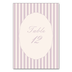 Elegant Blush Pink Calligraphy Wedding Birthday Table Number
