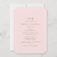 Elegant Blush Pink | Classic Bridal Shower
