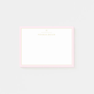 Elegant Blush Pink Classy Chic Post-it® Notes