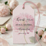 Elegant Blush Pink Floral Bridal Shower Thank You Gift Tags<br><div class="desc">Picture your event styled with Elegant Romantic Blush Pink Floral Bridal Shower pieces designed to match effortlessly. From decorations to small details,  the soft blush watercolor florals create a cohesive,  elegant look that feels romantic,  easy,  and beautifully put together.</div>