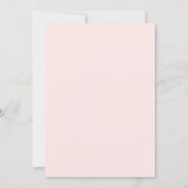 Elegant Blush Pink Floral Quinceanera Invitation (Back)