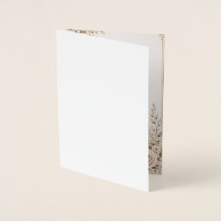 Elegant Blush Pink Floral Wedding Invitation