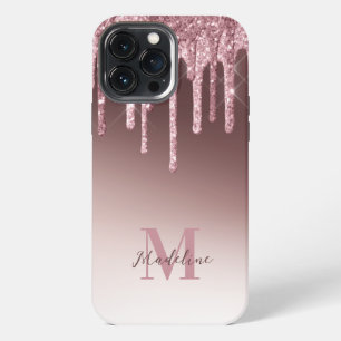 Elegant Blush Pink Glitter iPhone 13 Pro Max Case