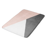 Elegant blush pink & grey geometric triangles