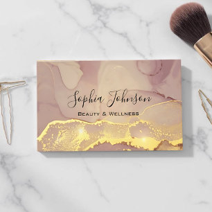 Elegant Blush Pink Marble Custom Business Card