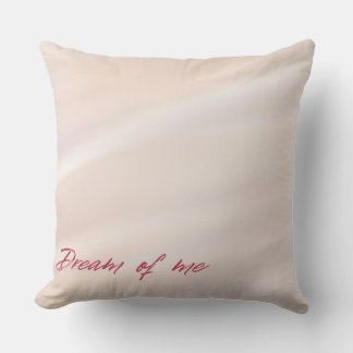 Elegant Blush Pink Personalized Script Text Throw Cushion