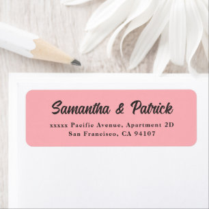 Elegant Blush Pink  Return Address Labels